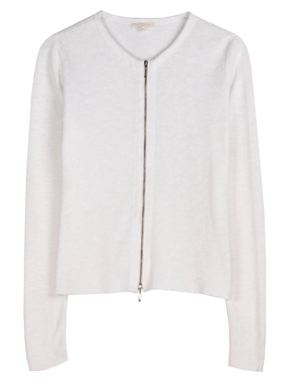 Eileen Fisher Organic Linen Cotton Jacket Cardigan Size Medium Off White